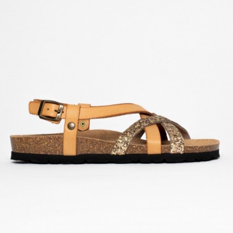 Sandales Lisle Multibrides Camel