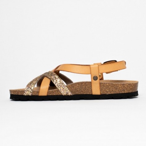 Sandales Lisle Multibrides Camel