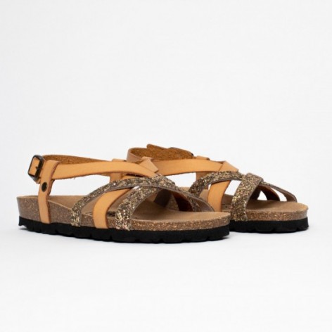 Sandales Lisle Multibrides Camel