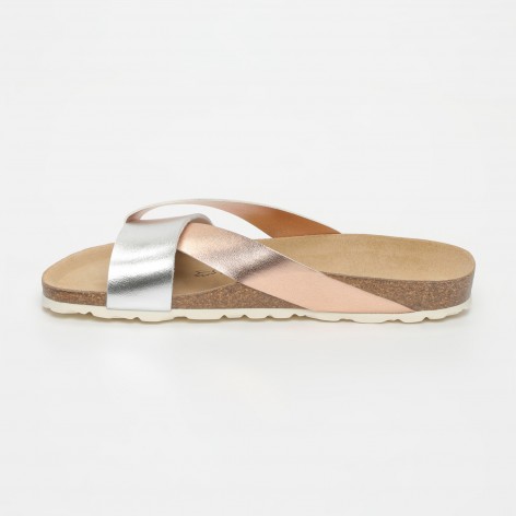 Sandales Otago 2 Brides Rose gold et argent