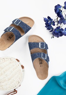 Sandales Doti 2 Brides Denim Brut