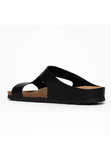 Sandales Latte 2 Brides Noir