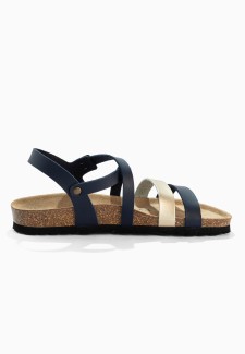 Sandales Marte  Bleu Marine/Or