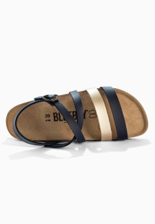 Sandales Marte  Bleu Marine/Or