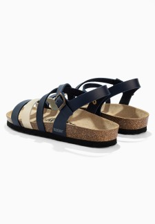 Sandales Marte  Bleu Marine/Or