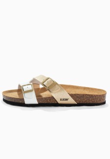Sandales Gamma Blanc/Or