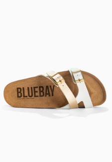 Sandales Gamma Blanc/Or